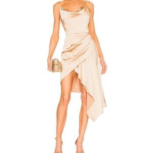 elliatt jacinda dress gold